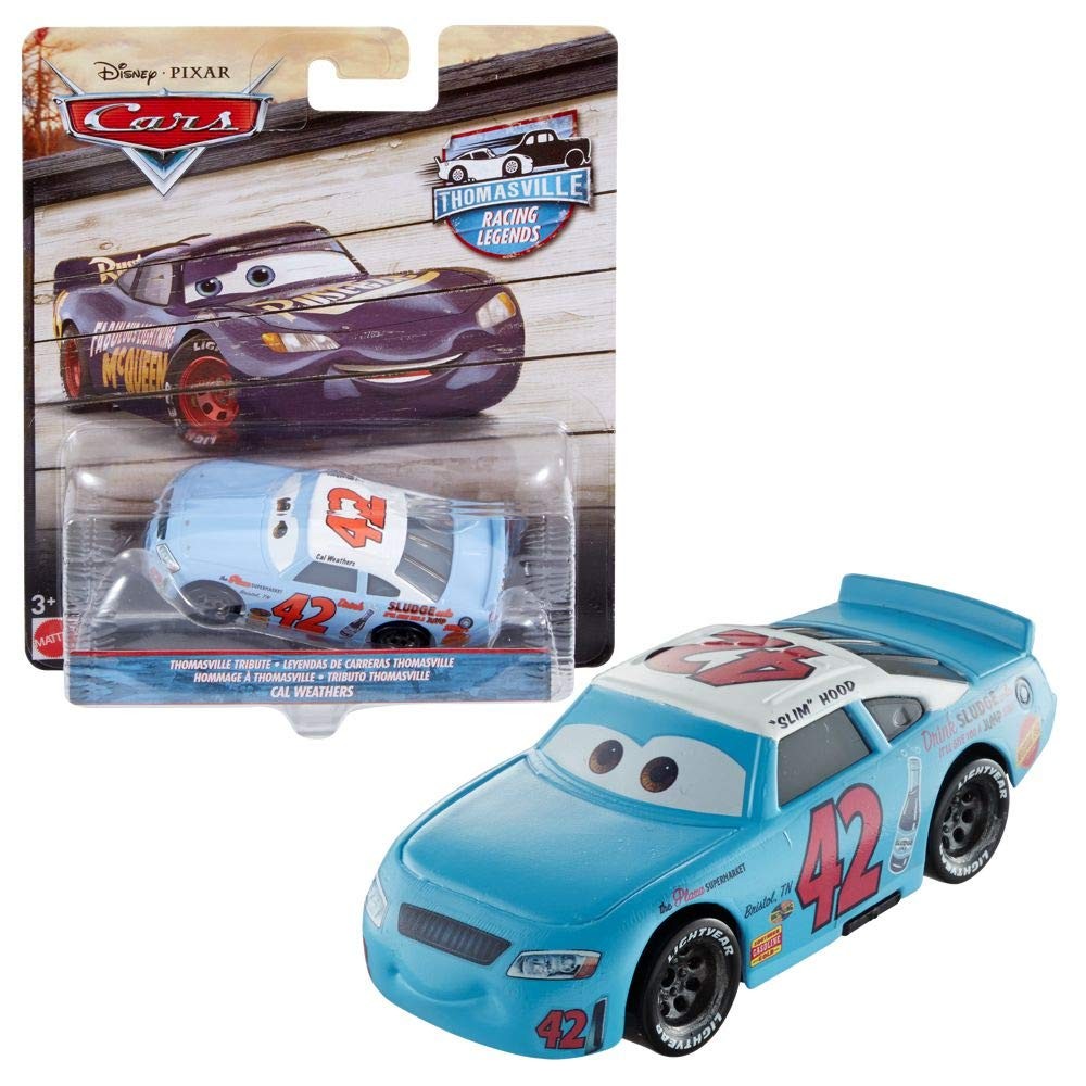 ディズニー ピクサー カーズ キャル・ウェザーズ トーマスビル・レーシング・レジェンズ ミニカー フィギュア｜Basqueバスク