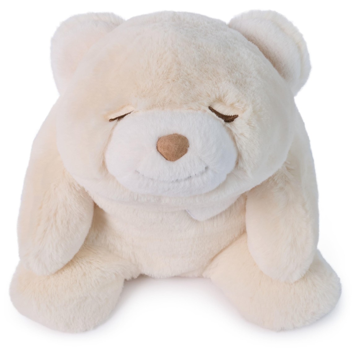 GUND スナッフル ベビートイ ぬいぐるみ テディベア 寝かしつけ サウンド タイマー付き ホワイト クリーム 約23cm｜Basqueバスク