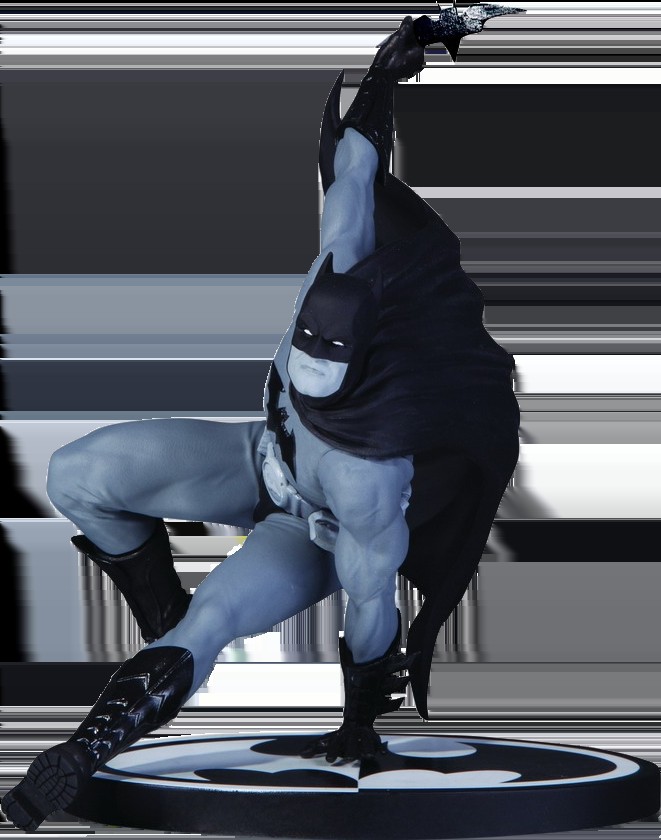バットマン ブラック＆ホワイト バットマン by ブライアン・ヒッチ スタチュー 約16cm DC Direct (パッケージ傷みあり)｜Basqueバスク