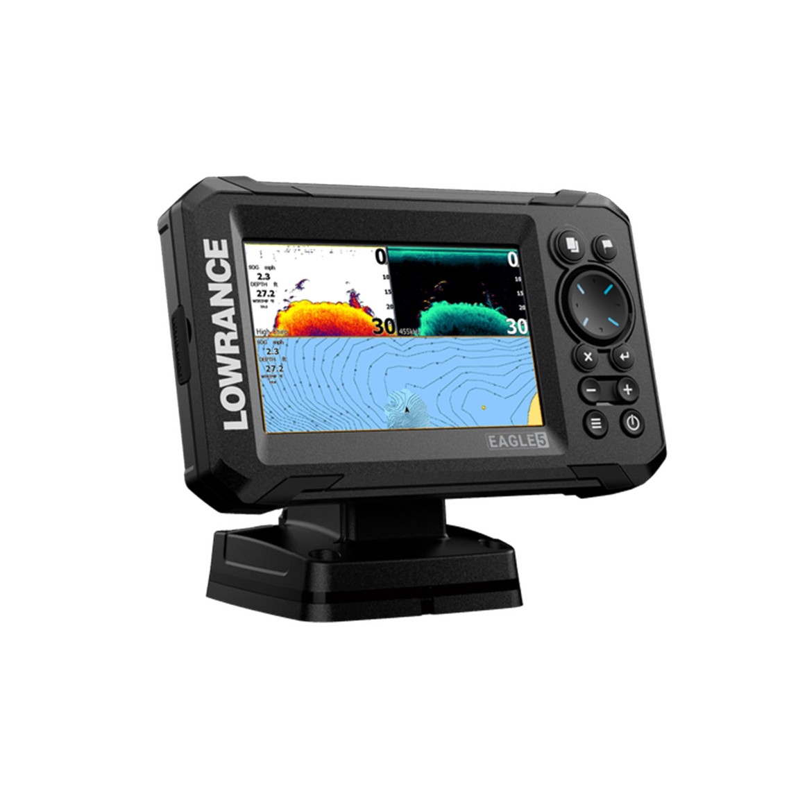 ローランス Eagle 5 魚群探知機 GPSチャートプロッター 5インチ IPS液晶 SplitShot HD振動子付属｜Basqueバスク