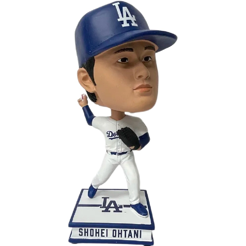 大谷翔平選手 ロサンゼルス ドジャース ホームユニフォーム ビッグヘッドフィギュア 24cm ピッチング 投手 ボブルヘッド フィギュア Foco 公式 限定生産