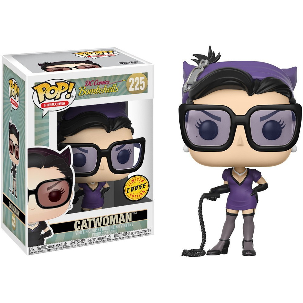 Funko キャットウーマン (チェイスエディション): DCボンシェル x POP! ヒーローズ ビニールフィギュア