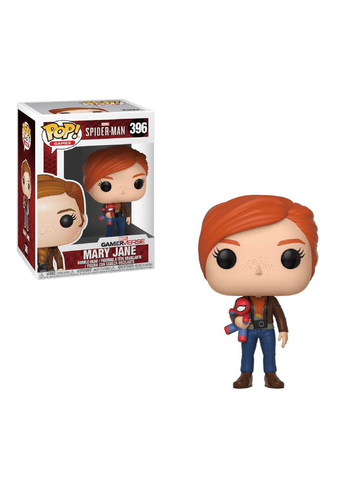 Funko Pop マーベルゲームズ: スパイダーマンビデオゲーム - メリー・ジェーン コレクティブルフィギュア マルチカラー｜Basqueバスク