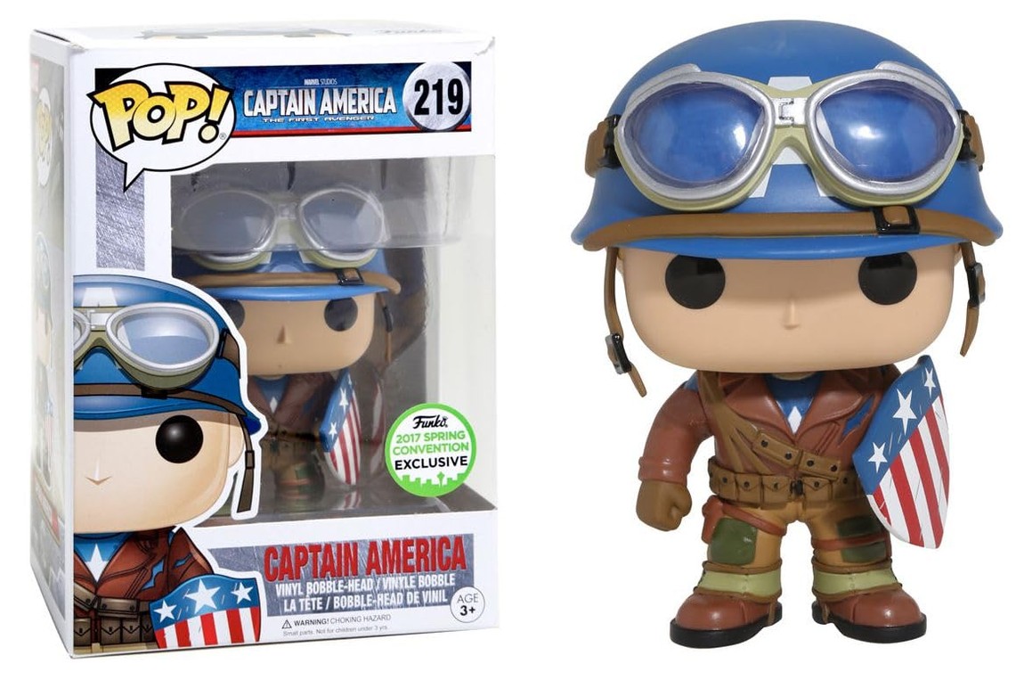 Funko Pop! マーベル キャプテン・アメリカ ザ・ファースト・アベンジャー フィギュア 2017年スプリングコンベンション限定｜Basqueバスク