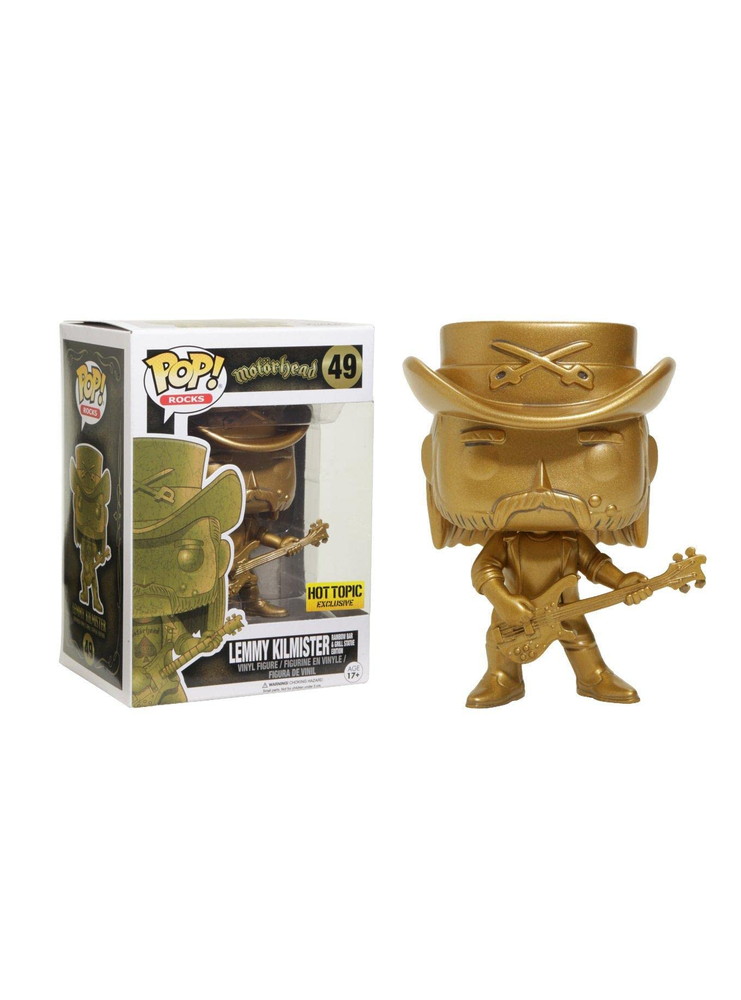 Funko POP! Rocks モーターヘッド レミー・キルミスター #49 限定5,000個 (ゴールドエディション)