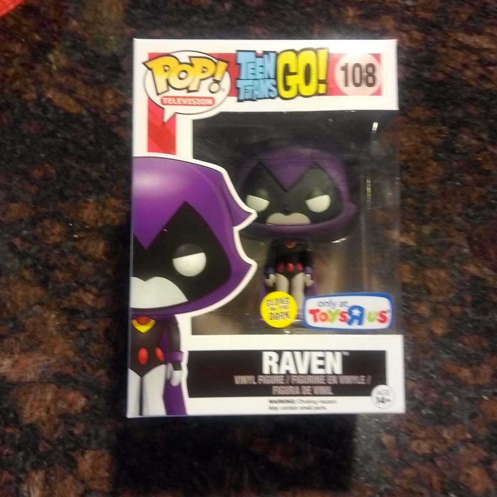 Funko Pop ポップ テレビシリーズ: ティーン・タイタンズ - パープル レイヴン 暗闇で光る コレクティブル フィギュア マルチカラー