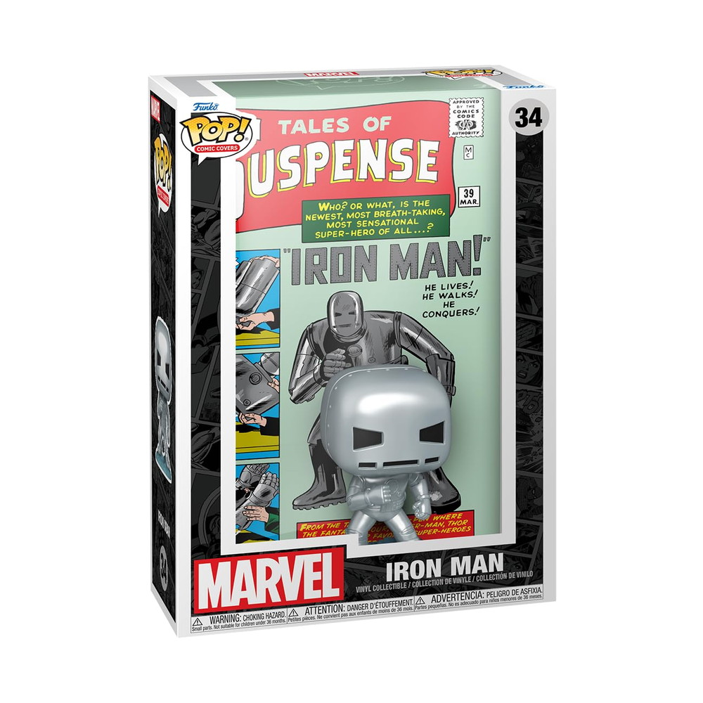 Funko Pop! コミックカバー: マーベル - テイルズ オブ サスペンス #39 アイアンマン コレクタブル ビニールフィギュア