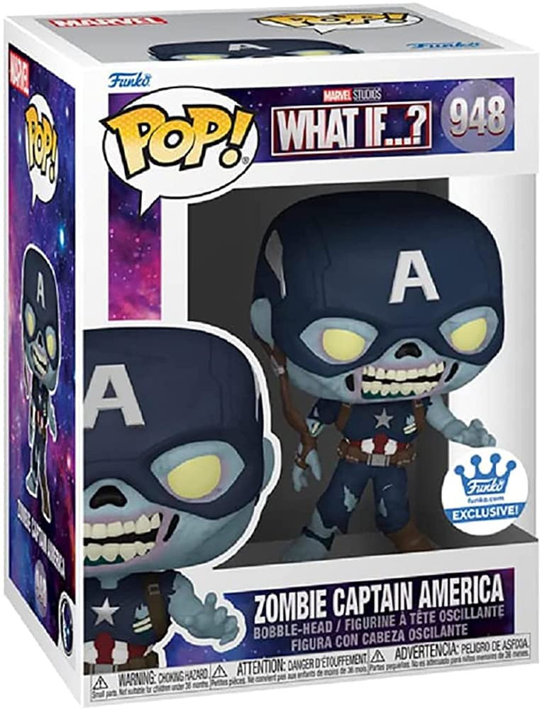 Funko Pop マーベル ホワット・イフ...? Funko Pop! ゾンビ キャプテン・アメリカ #948画像
