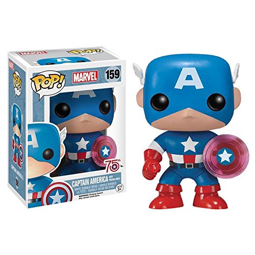 Funko Pop! マーベル キャプテン・アメリカ フォト・シールド 75周年記念 限定 フィギュア ビニール ボブルヘッド アメコミ