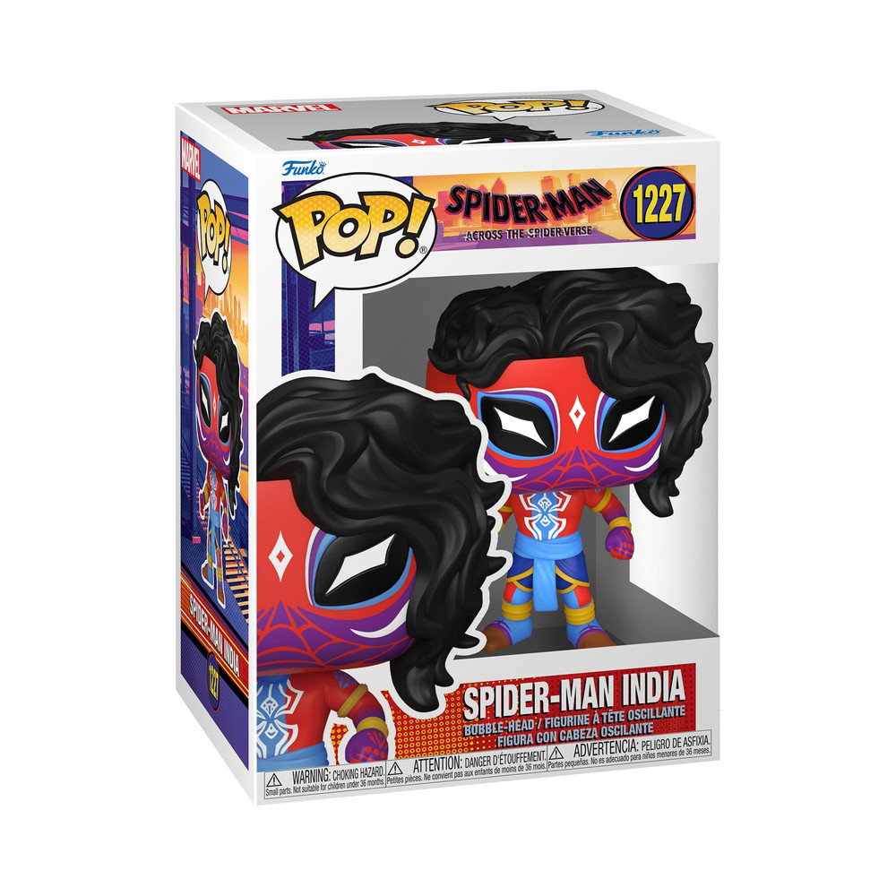 Funko Pop! スパイダーマン スパイダーバース パヴィトル プラバーカー スパイダーマン インディア コレクタブル フィギュア 公式グッズ
