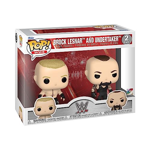 Funko POP WWE ブロック・レスナー アンダーテイカー 2パック コレクタブル スポーツファン向け 公式グッズ