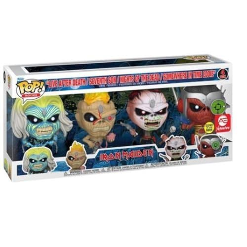 Funko Pop! ロックス アイアン・メイデン エディ 4体セット 蓄光仕様 限定版 フィギュア ポップ ビニール IRON MAIDEN 音楽 9,548円