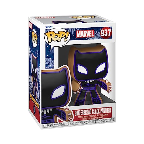 Funko Pop! マーベル ジンジャーブレッド ブラックパンサー フィギュア アベンジャーズ コレクション キャラクター ビニール 人形 雑貨