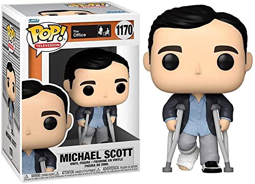 Funko Pop! ザ・オフィス マイケル・スコット 松葉杖 フィギュア Funko Pop! TV The Office Michael Scott Vinyl Figure 海外ドラマ キャラクター グッズ