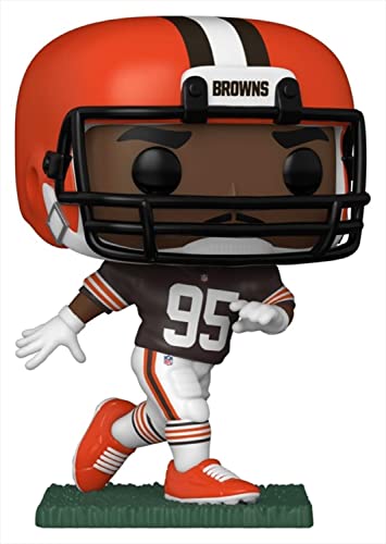 Funko Pop! NFL クリーブランド・ブラウンズ マイルズ・ギャレット ホームユニフォーム フィギュア ビニール製 インテリア