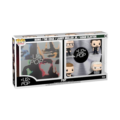 Funko Pop! アルバム デラックス U2 アルバム「Pop」 ボノ ジ・エッジ ラリー・マレン・ジュニア アダム・ピー・クレイトン フィギュア ロック バンド ミュージシャン ビニール製 ディスプレイ