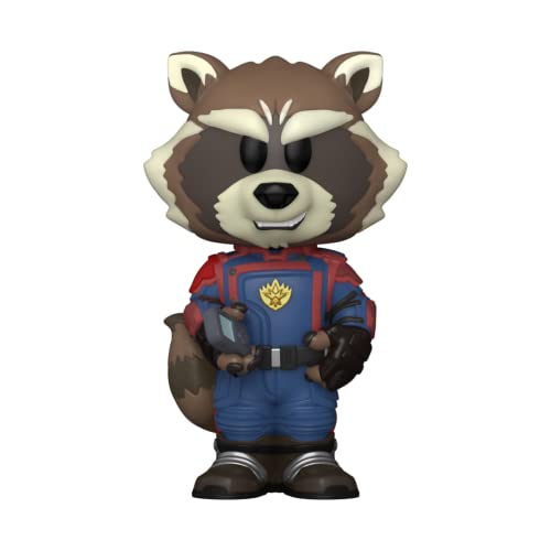 Funko Pop! ビニール ソーダ マーベル ガーディアンズ・オブ・ギャラクシー 3 ロケット フィギュア 缶入り コレクタブル ロケット・ラクーン アメコミ