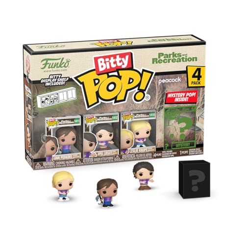 Funko Pop! ビティ ポップ パークス・アンド・レクリエーション 4体セット アン レズリー エイプリル ミニ フィギュア キャラクター ビニール コレクション グッズ