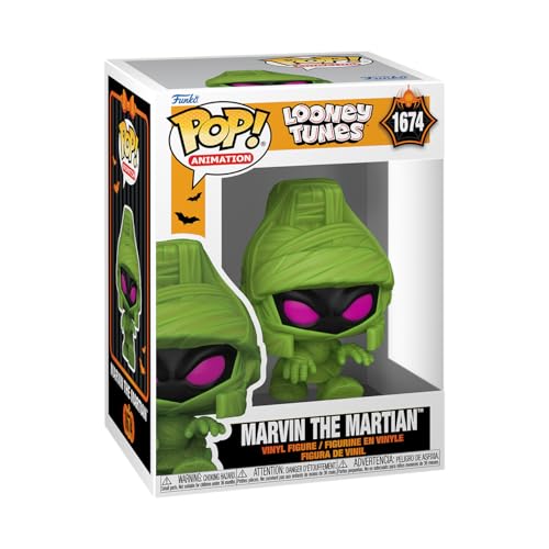 Funko Pop! ルーニー・テューンズ マービン・ザ・マーシャン ミイラ コスチューム フィギュア ビニール製 コレクション グッズ アニメ キャラクター