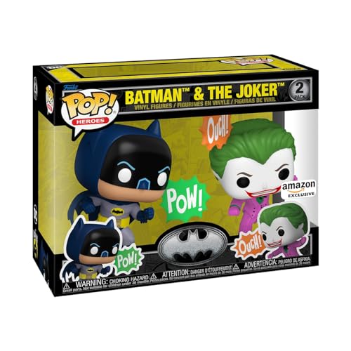 Funko Pop! ヒーローズ バットマン 85周年記念 バットマン & ジョーカー 2体セット 1966年TVシリーズ版 DCコミックス フィギュア ビニールフィギュア
