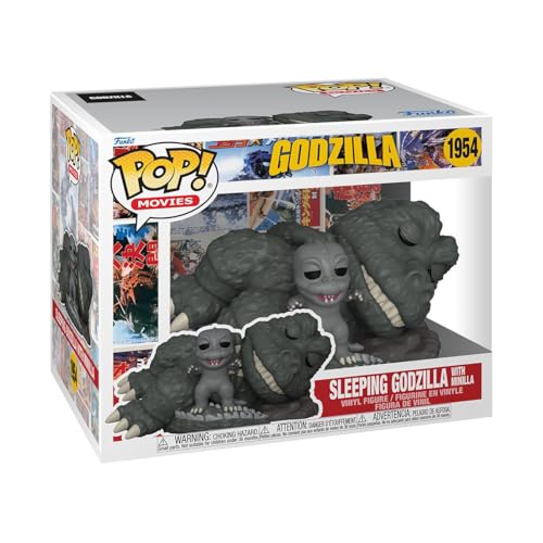 Funko Pop! スーパー ゴジラ ミニラ 睡眠中 寝姿 フィギュア ビニール製 映画 怪獣 キャラクター コレクション