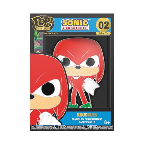 Funko Pop! ラウンジフライ ソニック・ザ・ヘッジホッグ ナックルズ ピンバッジ フィギュア ポップ 蓄光 エナメルピン アクセサリー キャラクター グッズ