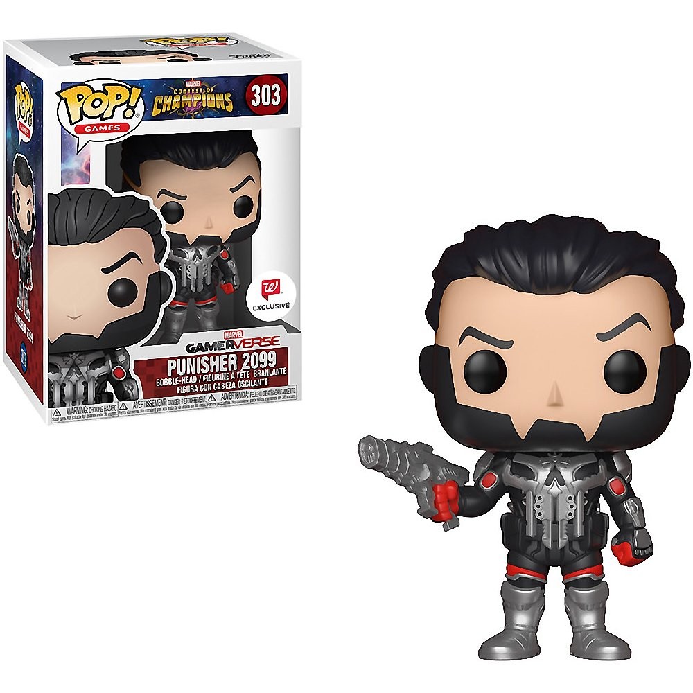 Funko Pop! マーベル コンテスト・オブ・チャンピオンズ パニッシャー2099 フィギュア ポップ 海外限定 トレーディングカード付属｜Basqueバスク