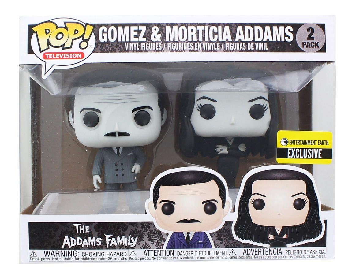 Funko Pop! アダムス・ファミリー モーティシア ＆ ゴメズ フィギュア 2体セット モノクロ 限定モデル｜Basqueバスク