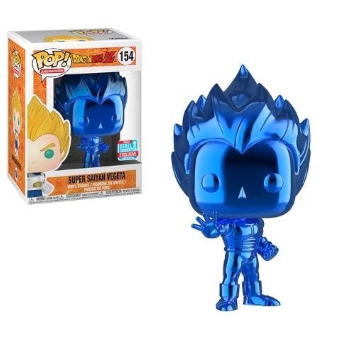 Funko Pop! ドラゴンボールZ ベジータ スーパーサイヤ人 フィギュア 2018年NYCC限定 ブルークロム|Basqueバスク