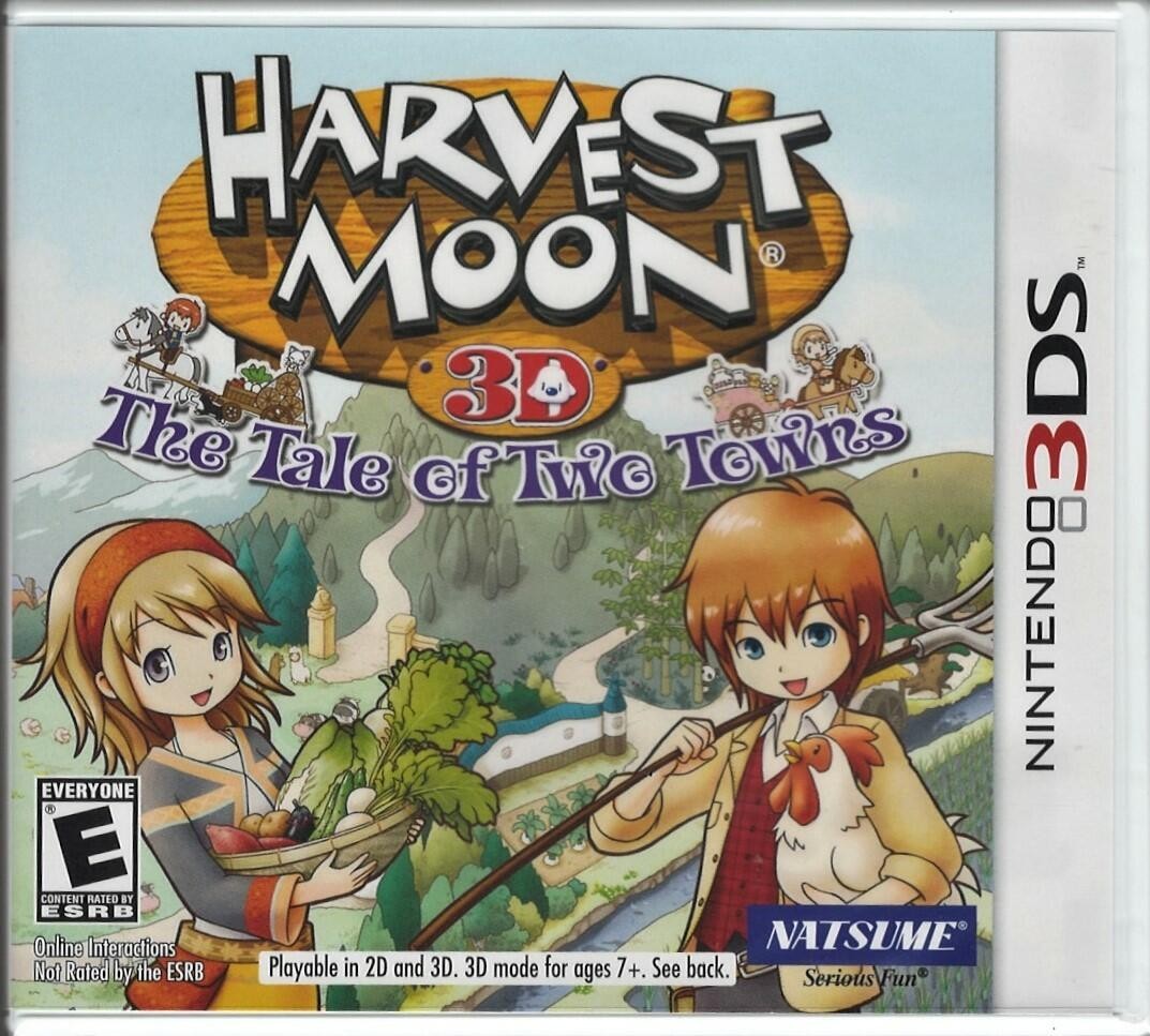 Harvest Moon: Tale of Two Towns 3DS (Brand New Factory Sealed US Version) Ninten 北米版 3DS ニンテンドー3DS 海外版ソフト｜Basqueバスク