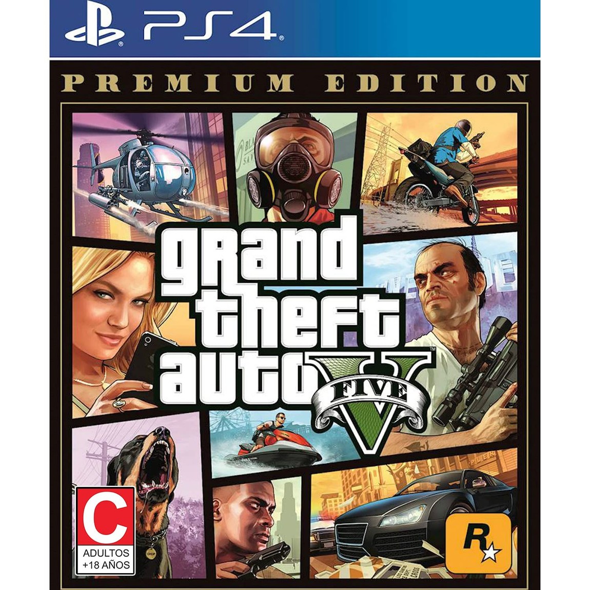 Grand Theft Auto V Premium Online Edition - PlayStation 4 北米版 PS4 プレイステーション4 海外版ソフト｜Basqueバスク