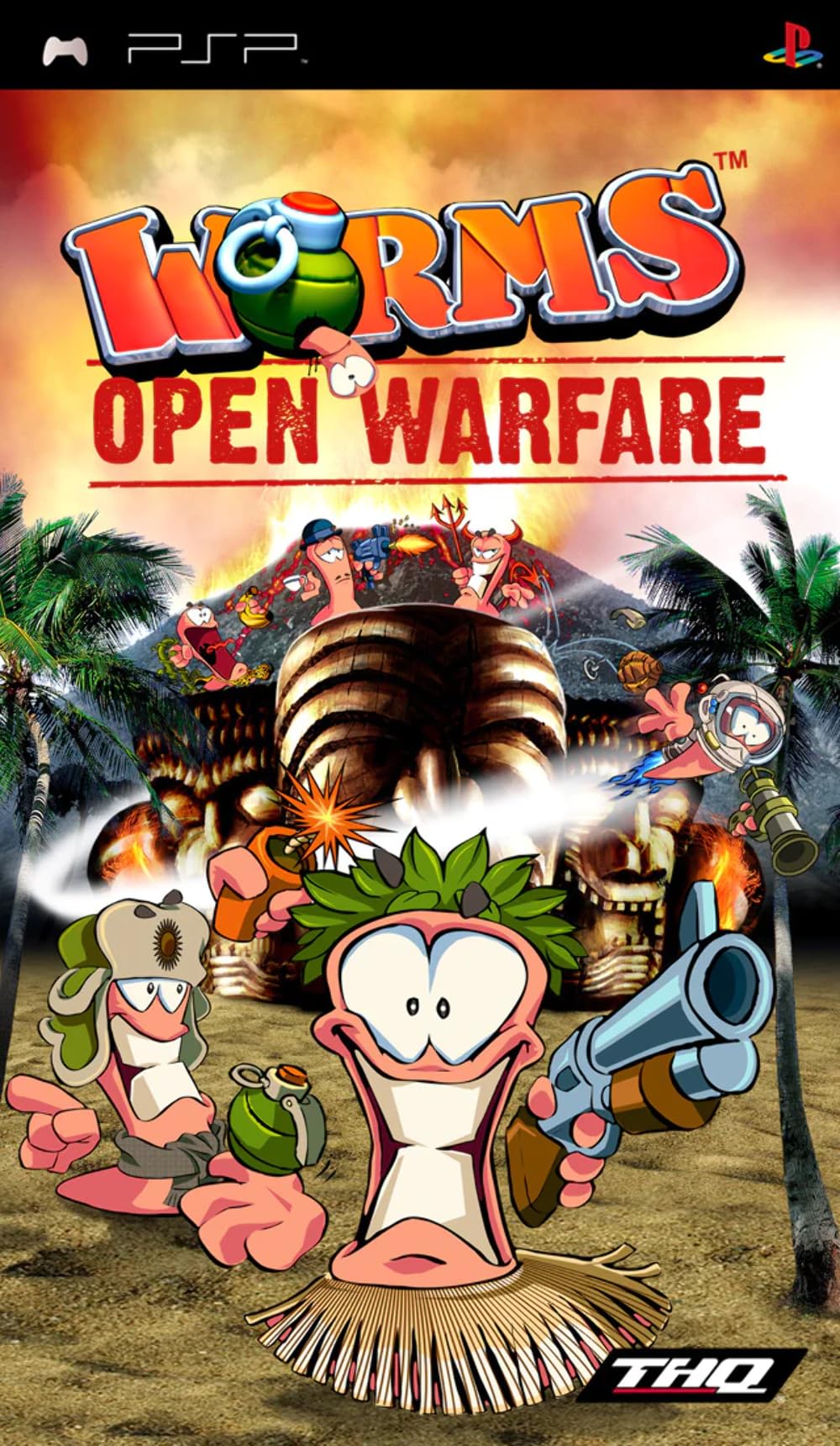 Worms Open Warfare - Sony PSP 北米版 PSP プレイステーションポータブル 海外版ソフト｜Basqueバスク