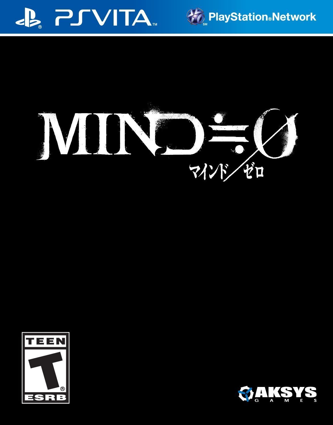 Mind Zero -PlayStation Vita North American version PlayStation Vita PlayStation Vita Overseas version software