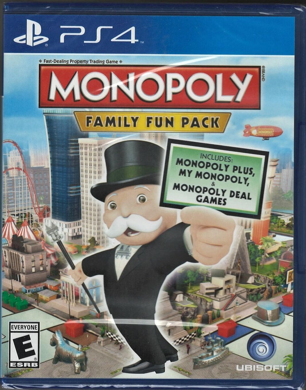 Monopoly Family Fun Pack PS4 (Brand New Factory Sealed US Version) PlayStation 4 北米版 PS4 プレイステーション4 海外版ソフト｜Basqueバスク