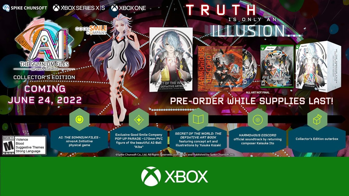 AI: The Somnium Files - nirvanA Initiative (Collector's Edition) - Xbox One 北米版 Xbox One Xbox One 海外版ソフト|Basqueバスク