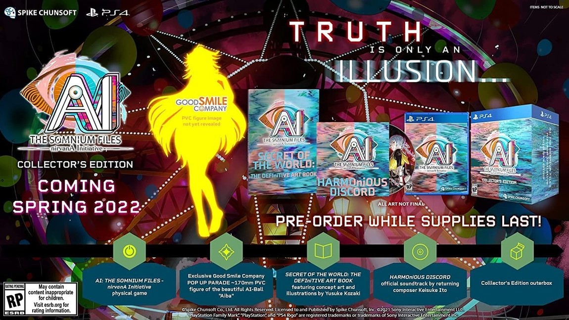 AI: The Somnium Files - nirvanA Initiative (Collector's Edition) - PlayStation 4 北米版 PS4 プレイステーション4 海外版ソフト|Basqueバスク