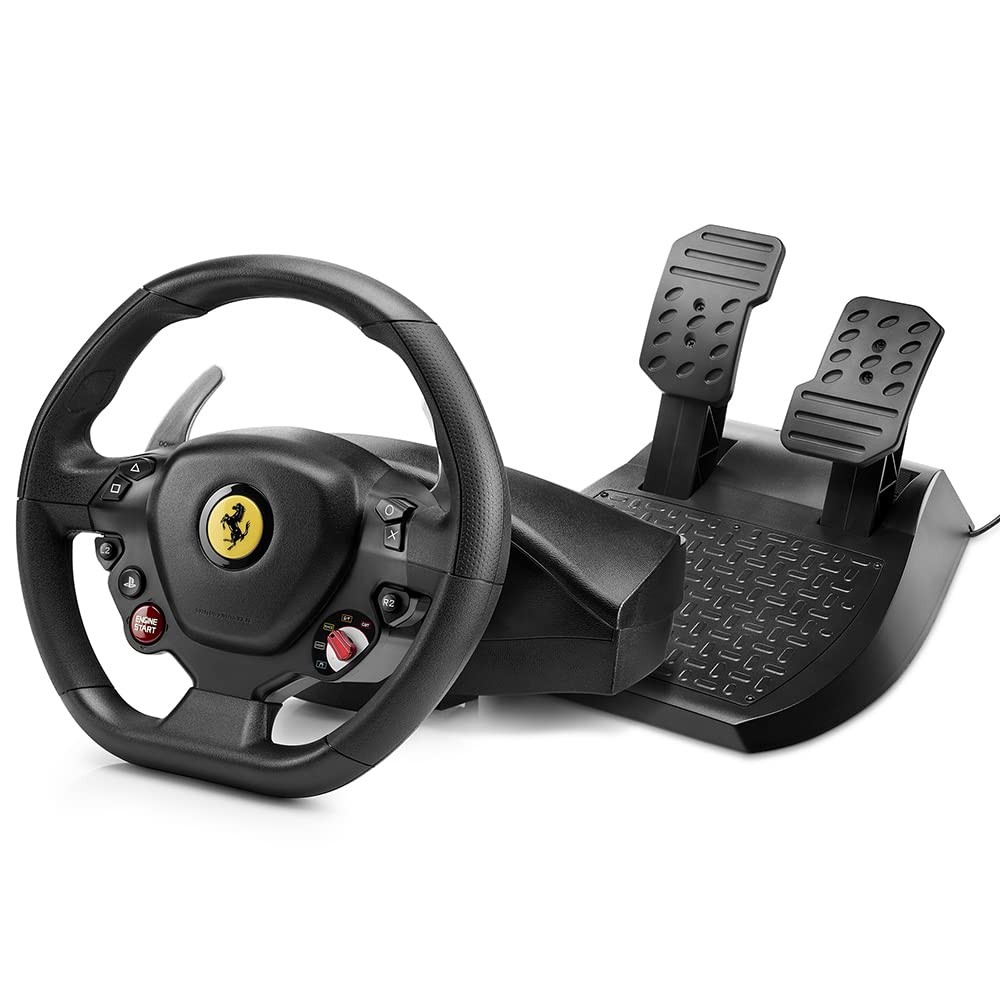 スラストマスター T80 Ferrari 488 GTB Edition ハンドルコントローラー ステアリングホイール ペダルセット PS5 PS4 PC対応|Basqueバスク