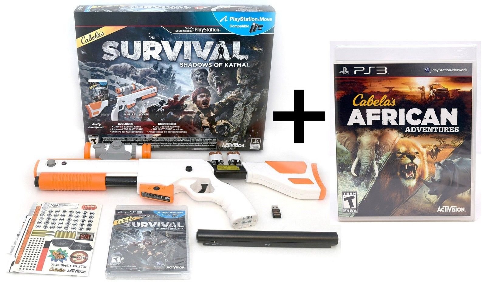 PS3 Cabela's BUNDLE Shadows of Katmai + African Adventures Video Game Hunt 北米版 PS3 プレイステーション3 海外版ソフト｜Basqueバスク