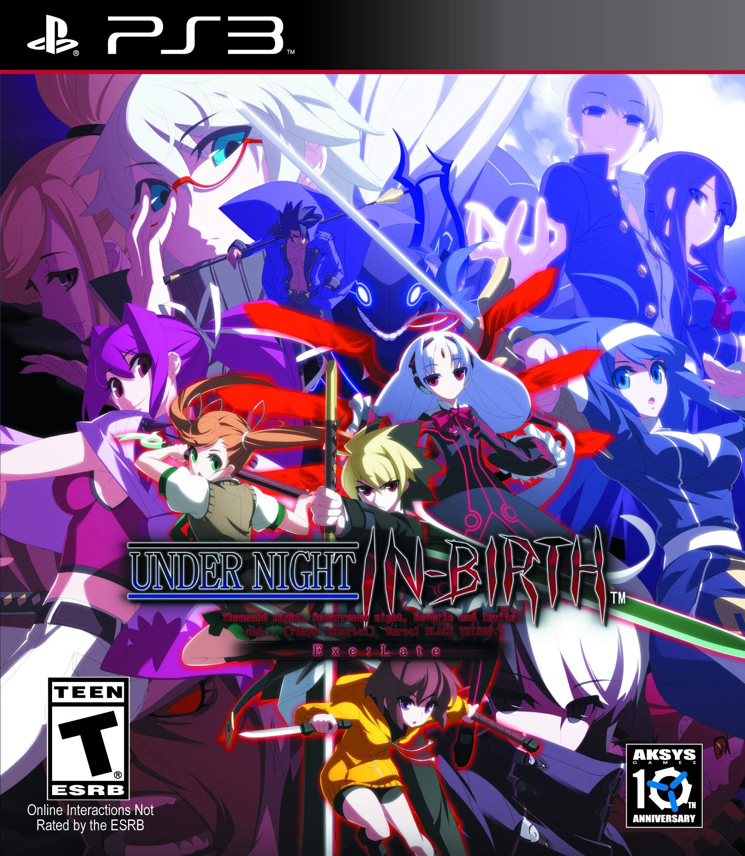 Under Night In-Birth Exe:Late - PlayStation 3 (Renewed) 北米版 PS3 プレイステーション3 海外版ソフト｜Basqueバスク