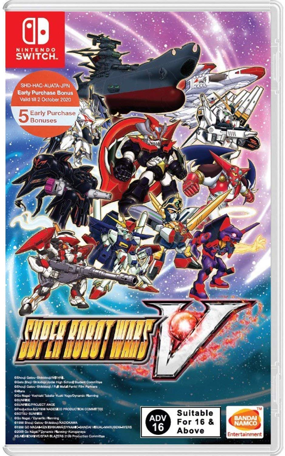 Namco Bandai Super Robot Wars V (Game in English) Nintendo Switch 北米版 Nintendo Switch ニンテンドースイッチ 海外版ソフト｜Basqueバスク