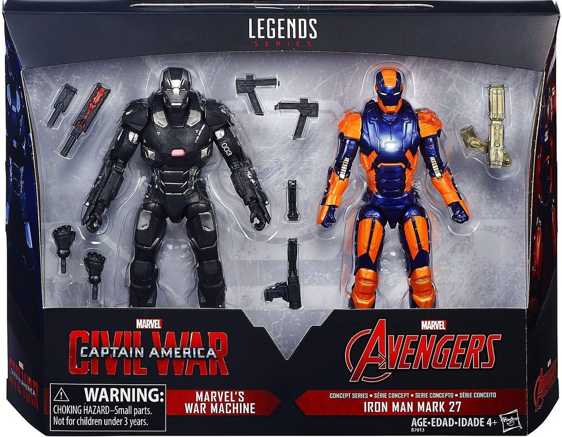 マーベルレジェンド シビル・ウォー／キャプテン・アメリカ ウォーマシン & アイアンマン マーク27 アクションフィギュア 2体セット 6インチ 映画｜Basqueバスク 20,550円