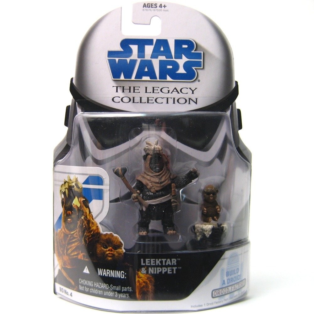 スターウォーズ レガシーコレクション イウォーク リークター ＆ ニペット アクションフィギュア 2体セット ドロイドファクトリーパーツ付属｜Basqueバスク