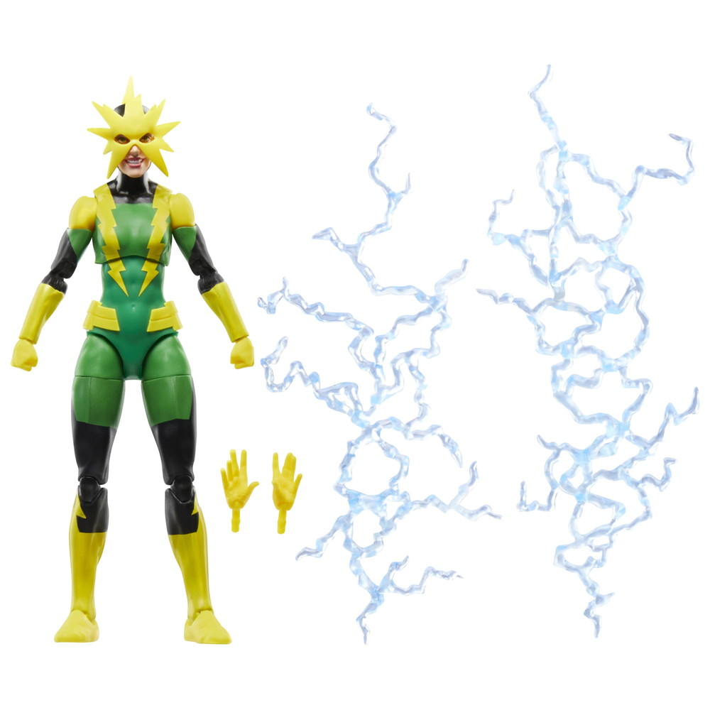 マーベルレジェンドシリーズ エレクトロ (フランシーヌ・フライ) レトロコミック 6インチスケール コレクティブル アクションフィギュア