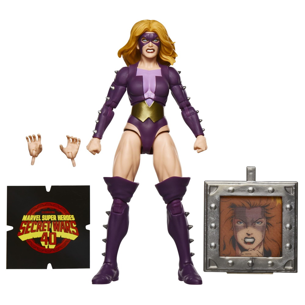マーベルレジェンドシリーズ ティターニア レトロ スーパーヒーロー シークレット・ウォーズ コミック 6インチ コレクティブル アクションフィギュア シールド付き