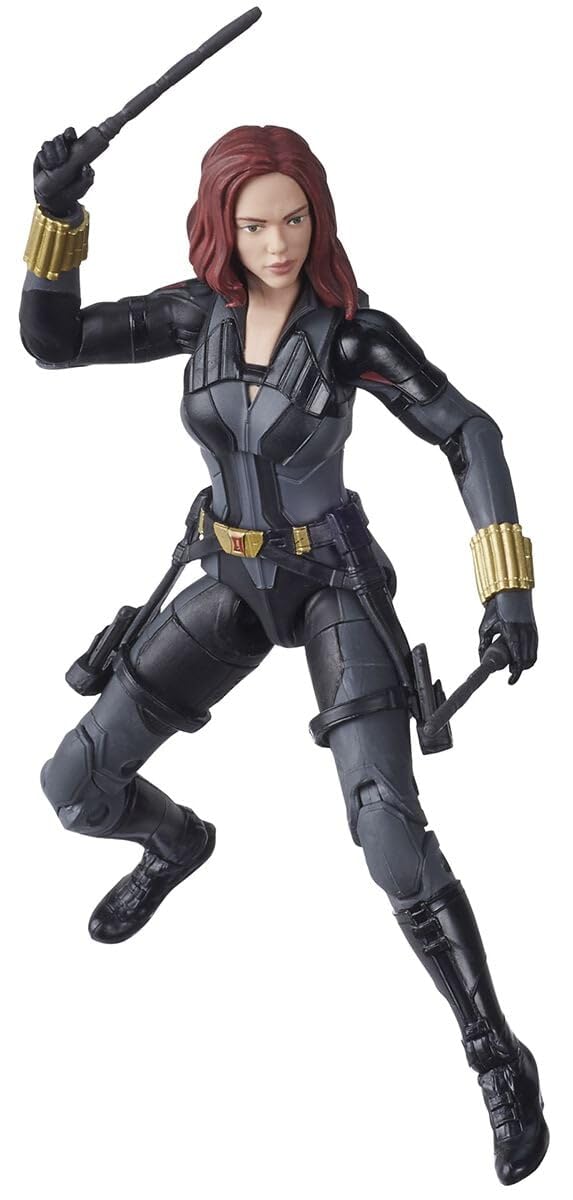 マーベル ハズブロ ブラック・ウィドウ レジェンドシリーズ 6インチ コレクティブル ブラック・ウィドウ アクションフィギュア トイ プレミアムデザイン アクセサリー6個付き