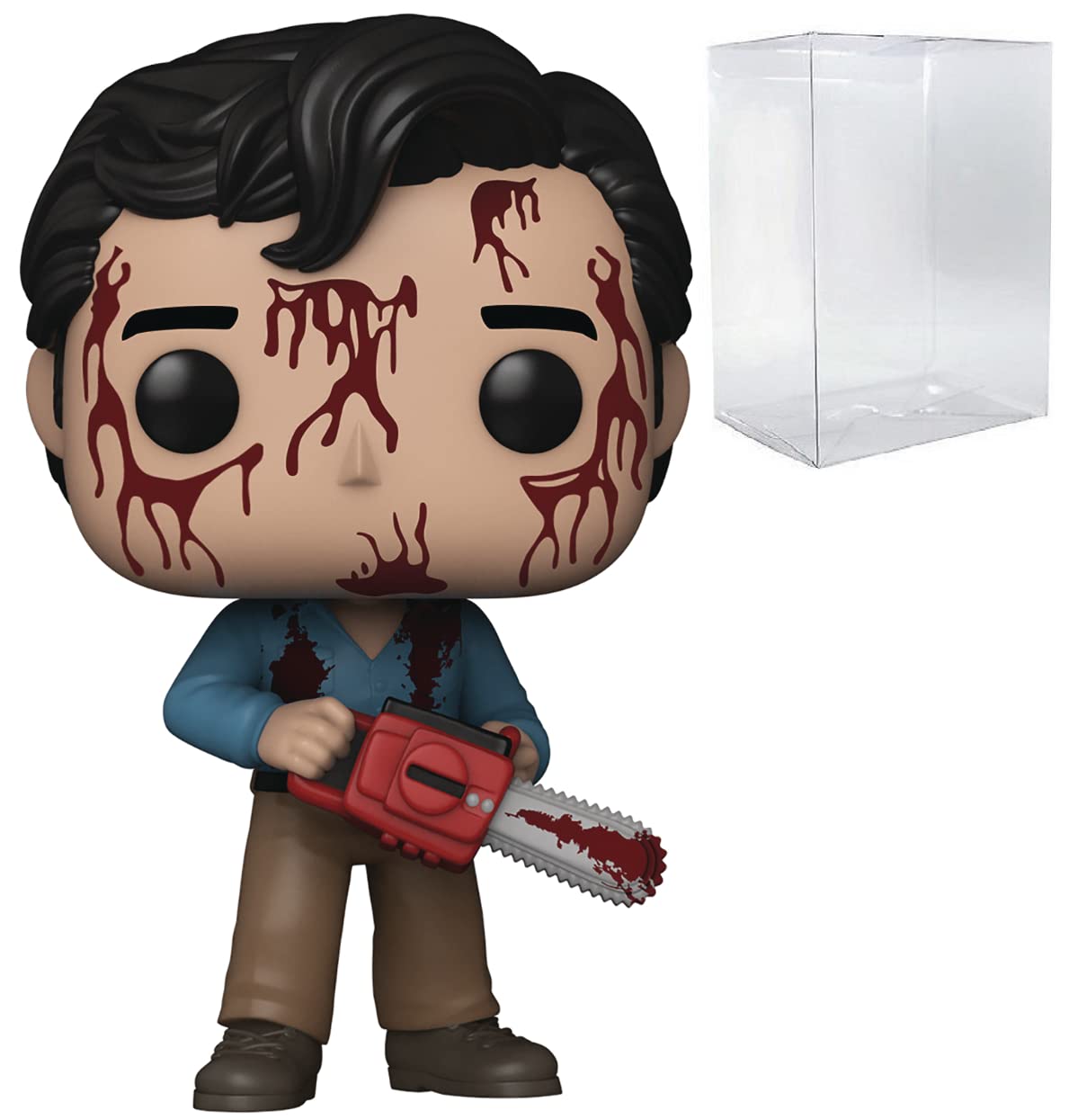 Pop Evil Dead 40周年 ブラッディ・アッシュ 限定版 チェイス Funko ビニールフィギュア 互換ボックスプロテクターケース付き|Basqueバスク