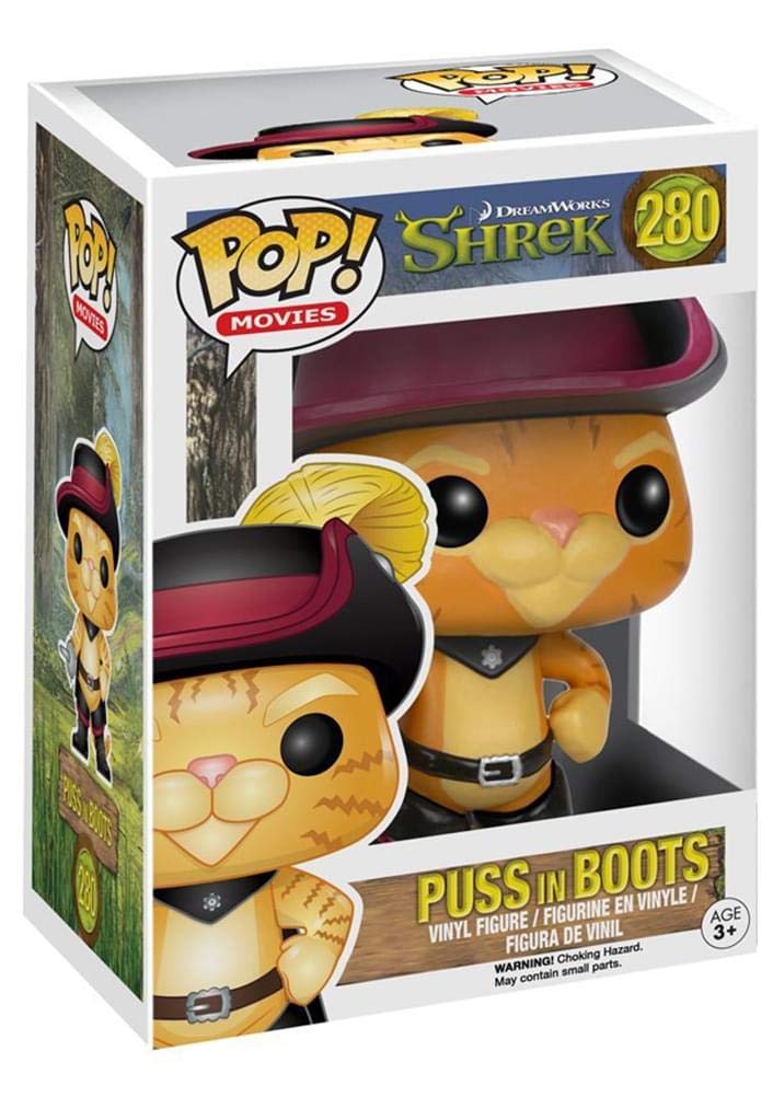 Funko Pop Movies シュレック 長ぐつをはいた猫 トイフィギュア マルチカラー 3.75インチ