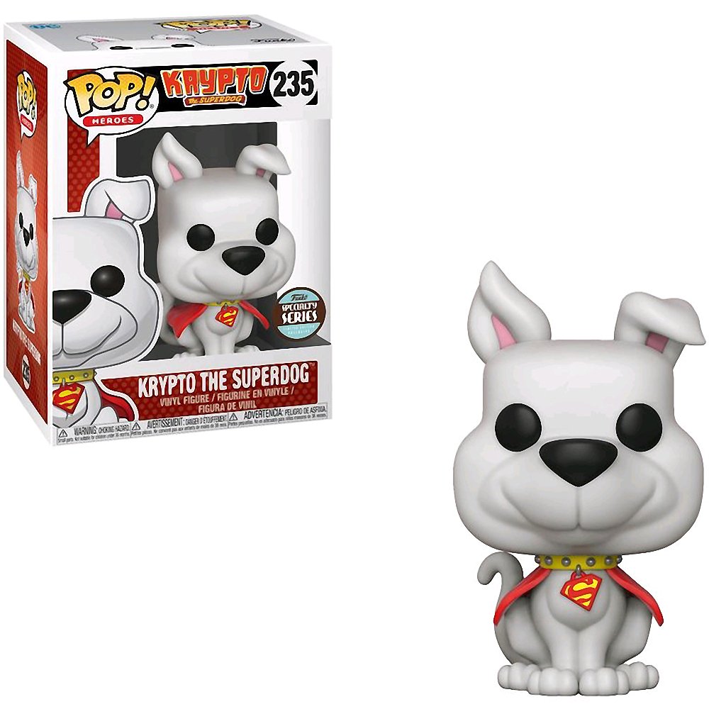 Funko クリプト・ザ・スーパードッグ スペシャルティシリーズ クリプト・ザ・スーパードッグ x Pop Heroes ビニールフィギュア POP 互換 PETプラスチック グラフィカルプロテクター付き 235/30369 B｜Basqueバスク
