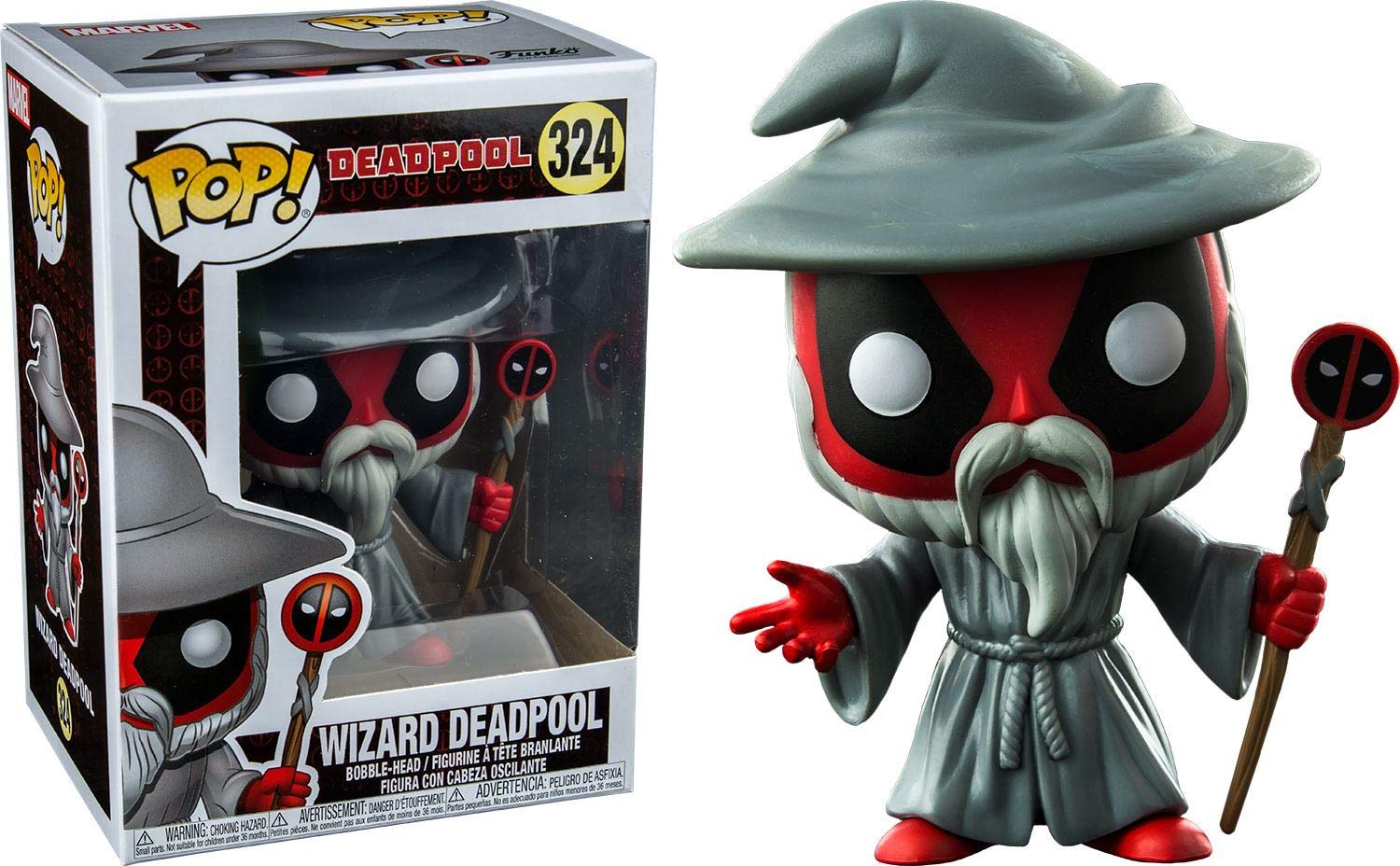 Funko Pop Marvel ウィザード・デッドプール コレクティブルフィギュア マルチカラー｜Basqueバスク