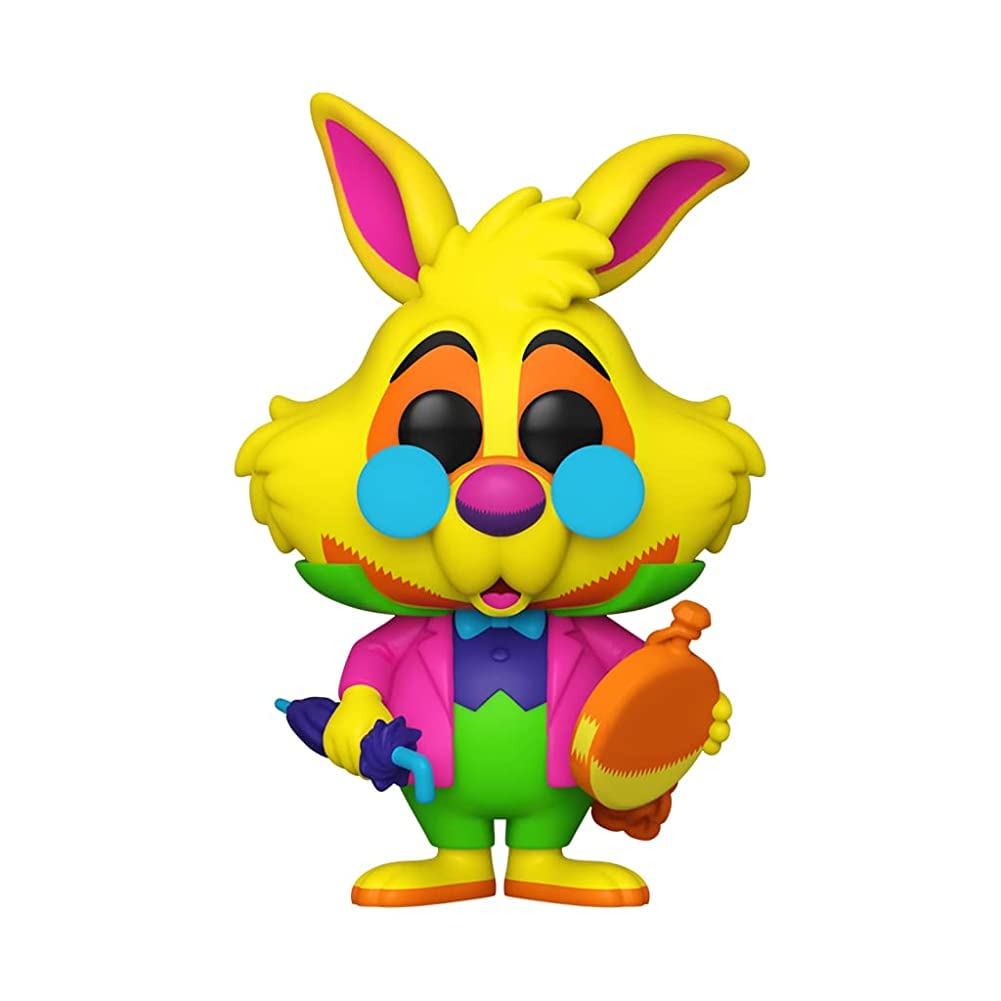 Funko Pop! Disney: Alice in Wonderland White Rabbit Blacklight 2021 サマーコンベンション ビニールフィギュア コレクティブル